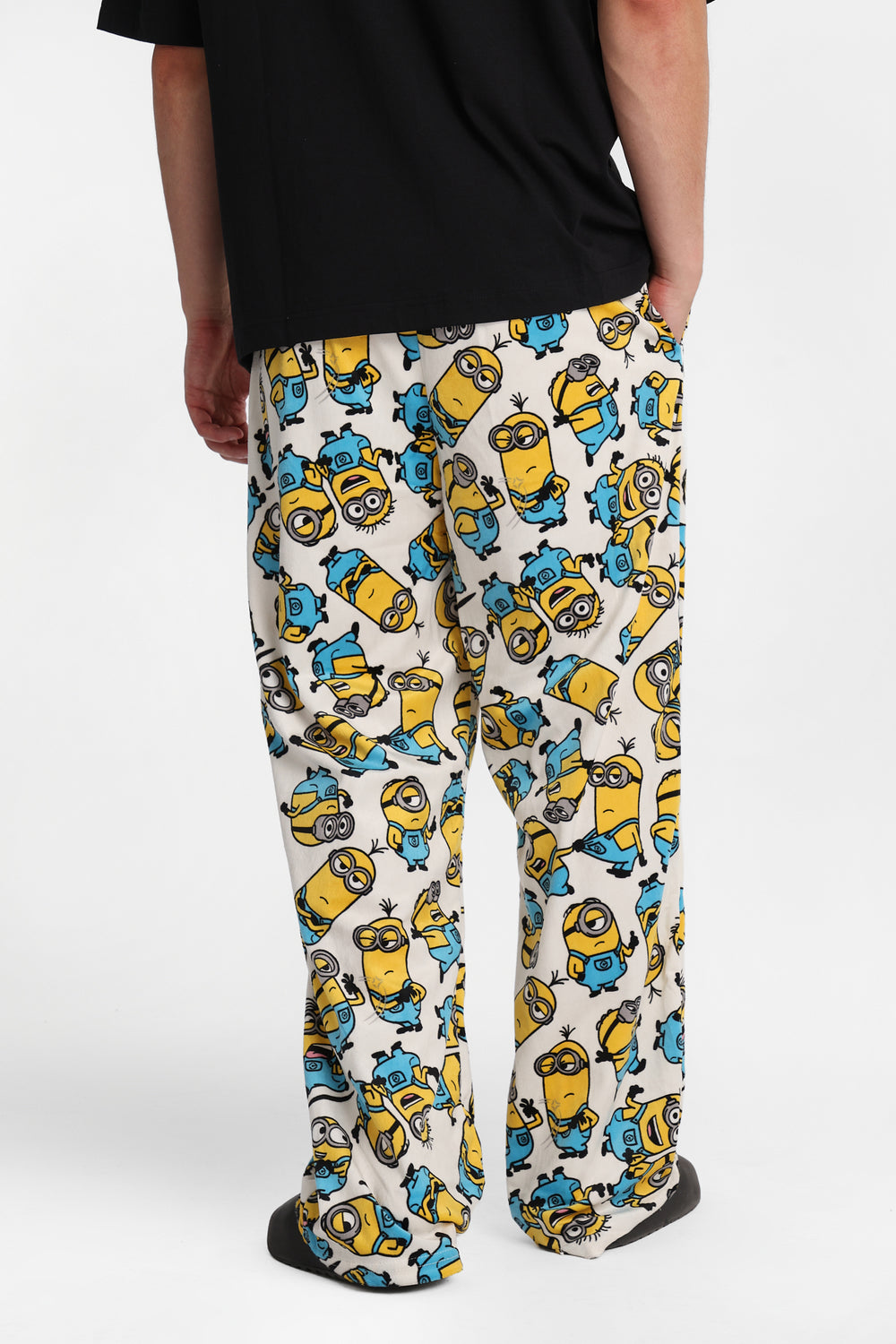 Pantalon pyjama en molleton soyeux imprimé Minions Pantalon pyjama en molleton soyeux imprimé Minions