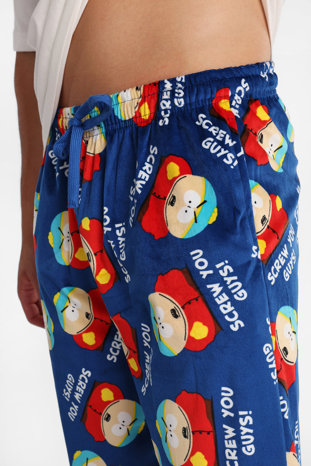 Pantalon pyjama en molleton soyeux imprimé South Park Cartman Screw You Guys Pantalon pyjama en molleton soyeux imprimé South Park Cartman Screw You Guys
