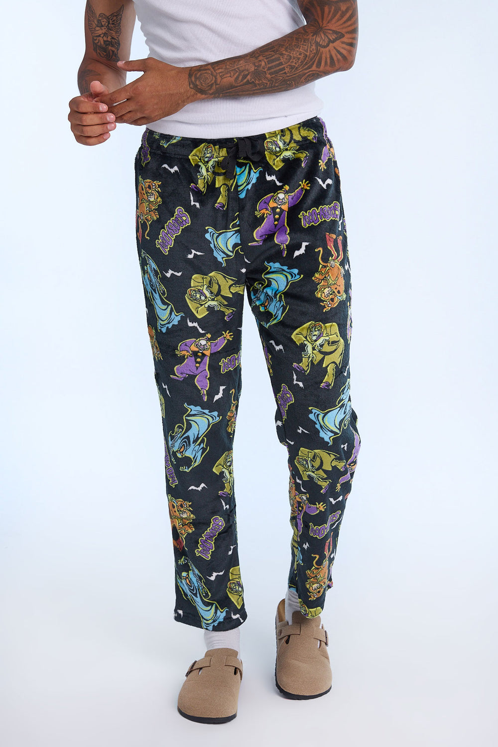 Mens Scooby-Doo Halloween Plush Pajama Pant Mens Scooby-Doo Halloween Plush Pajama Pant