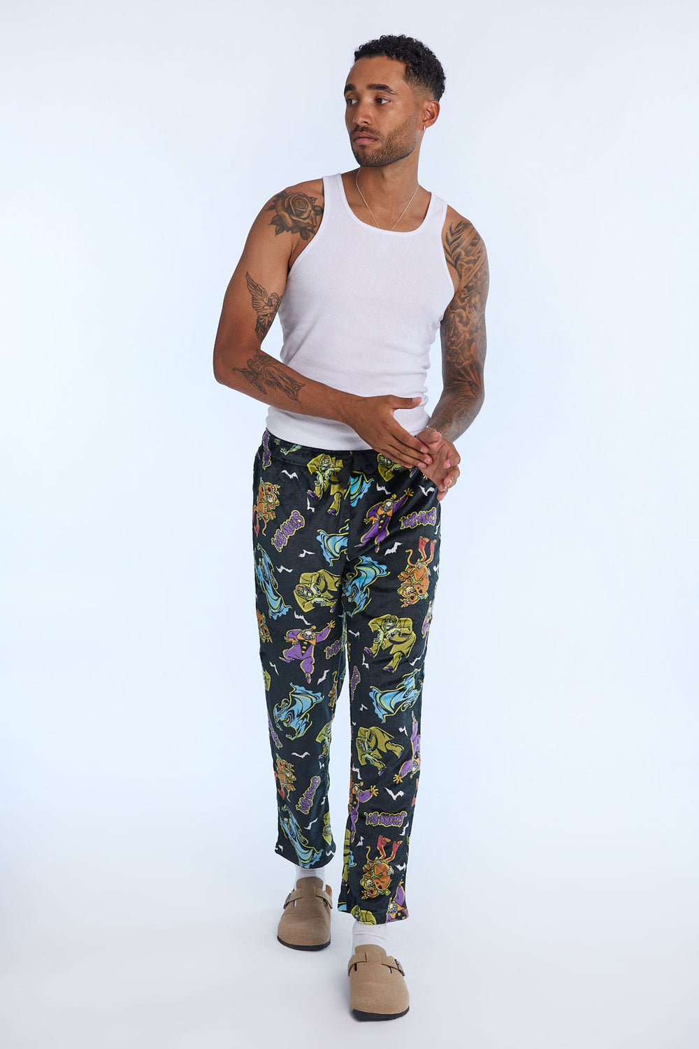 Mens Scooby-Doo Halloween Plush Pajama Pant Mens Scooby-Doo Halloween Plush Pajama Pant