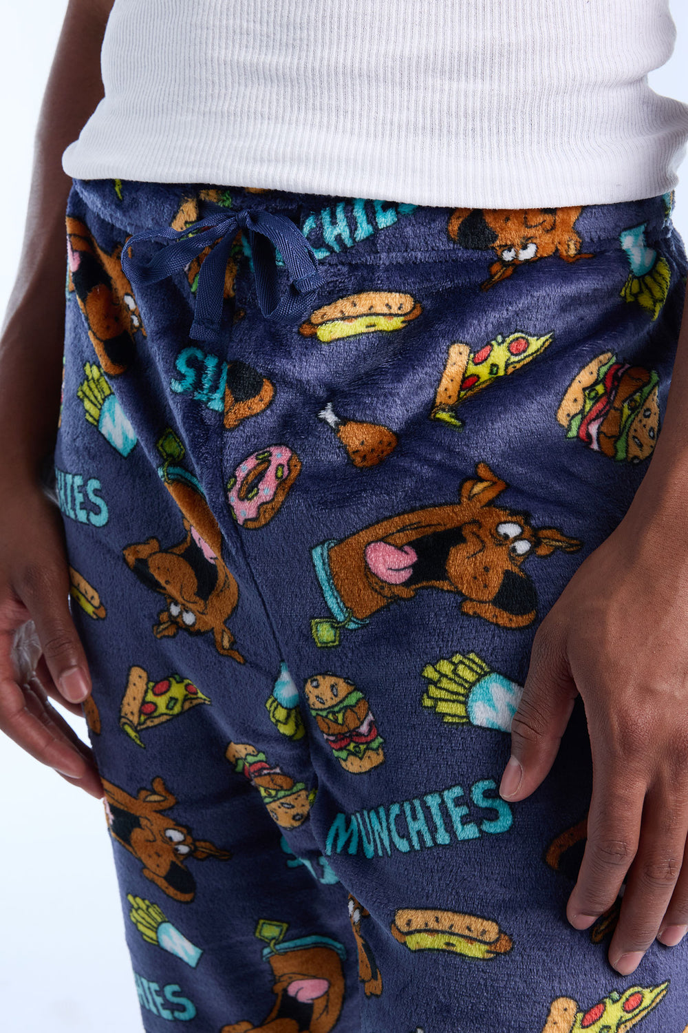 Mens Scooby Snacks Plush Pajama Pant Mens Scooby Snacks Plush Pajama Pant