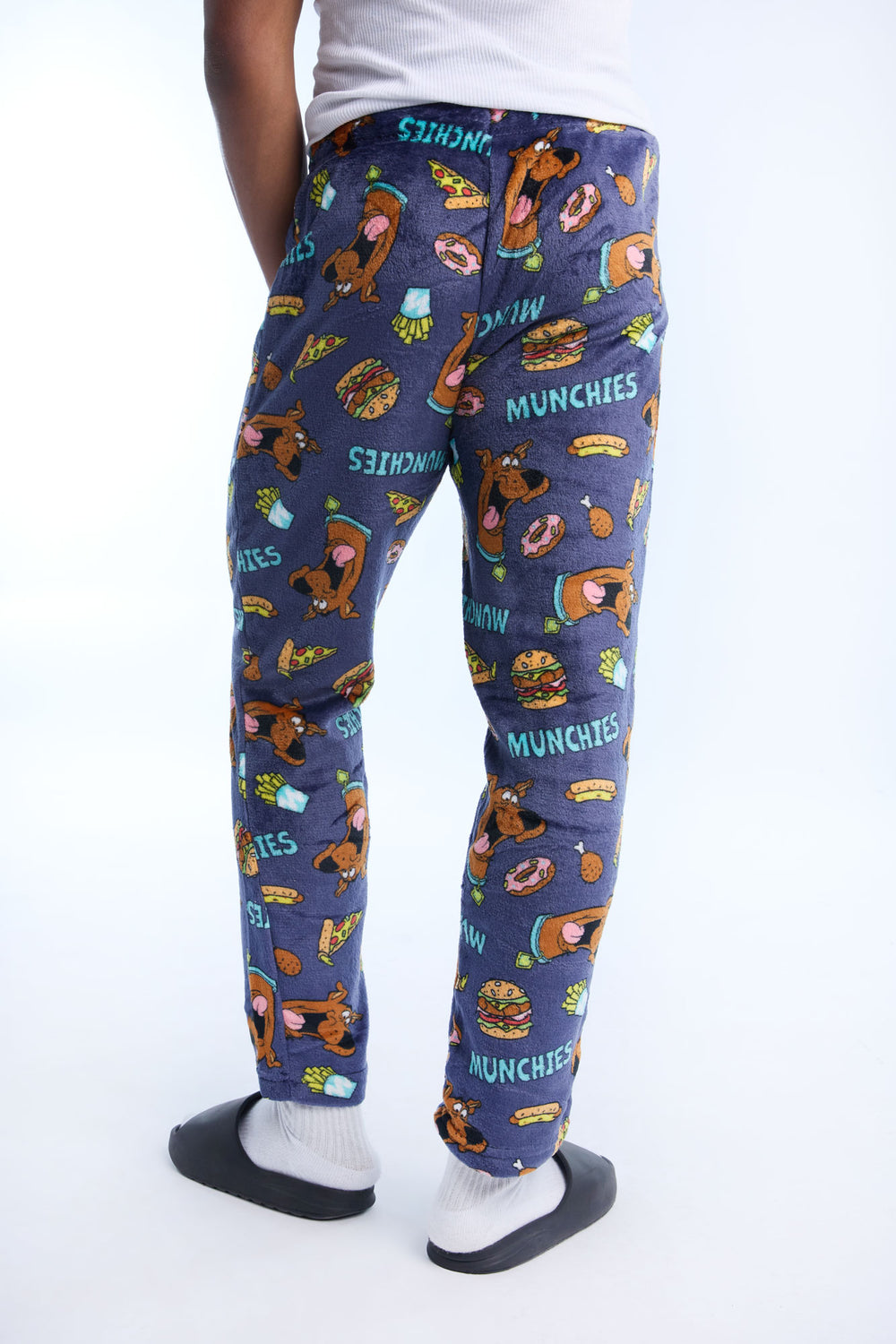 Mens Scooby Snacks Plush Pajama Pant Mens Scooby Snacks Plush Pajama Pant