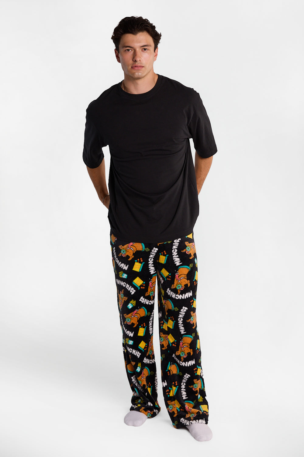 Pantalon pyjama pelucheux imprimé Scooby-Doo! Munchies Pantalon pyjama pelucheux imprimé Scooby-Doo! Munchies