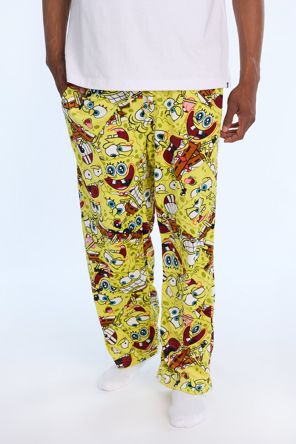 Pantalon de pyjama en polaire SpongeBob homme Pantalon de pyjama en polaire SpongeBob homme