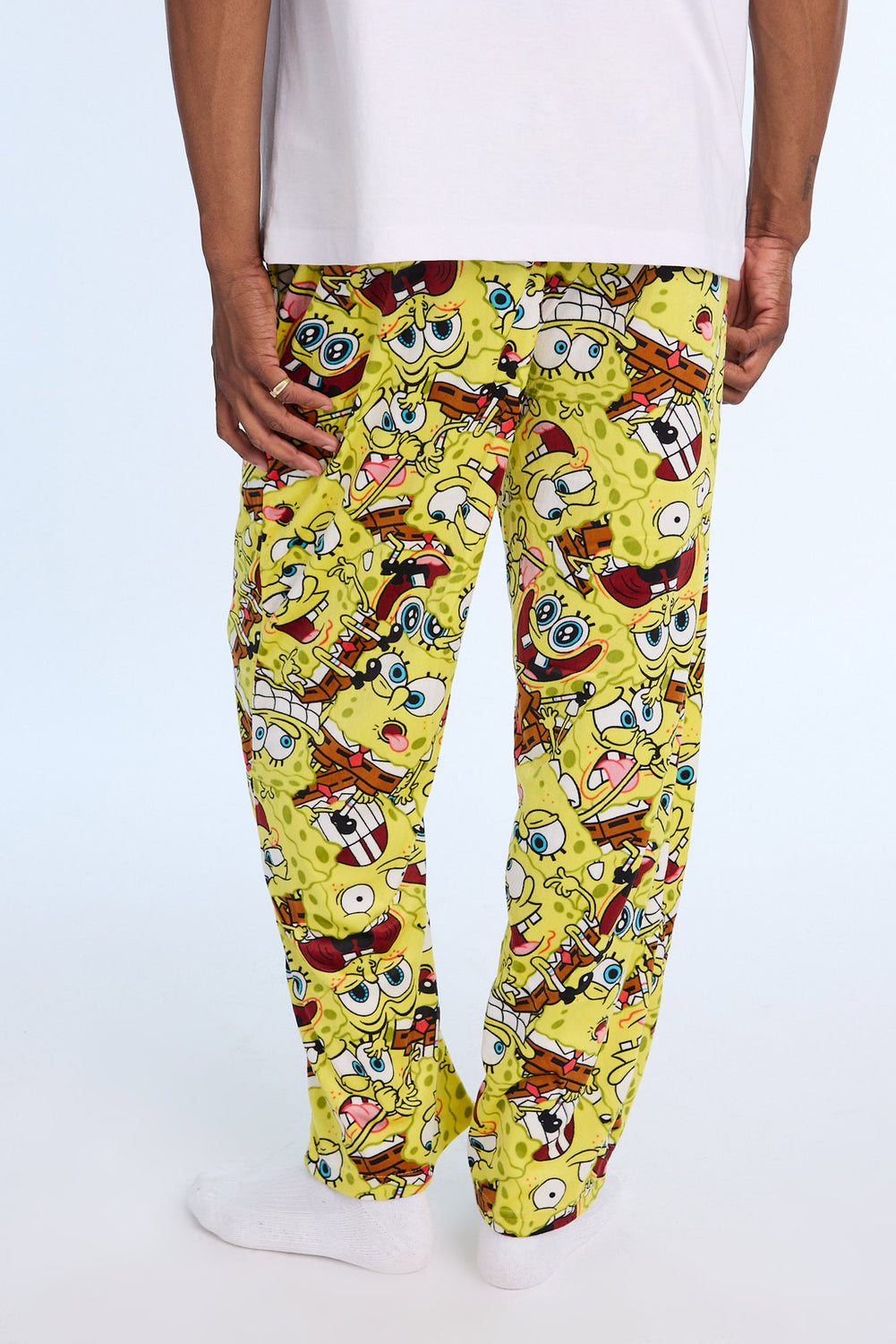 Pantalon de pyjama en polaire SpongeBob homme Pantalon de pyjama en polaire SpongeBob homme