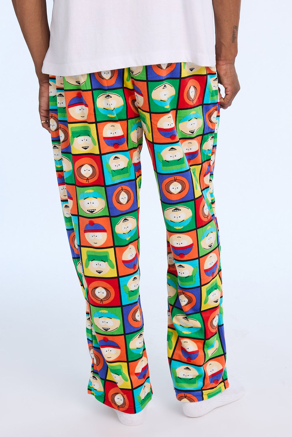 Mens South Park Checkerboard Fleece Pajama Pant Mens South Park Checkerboard Fleece Pajama Pant