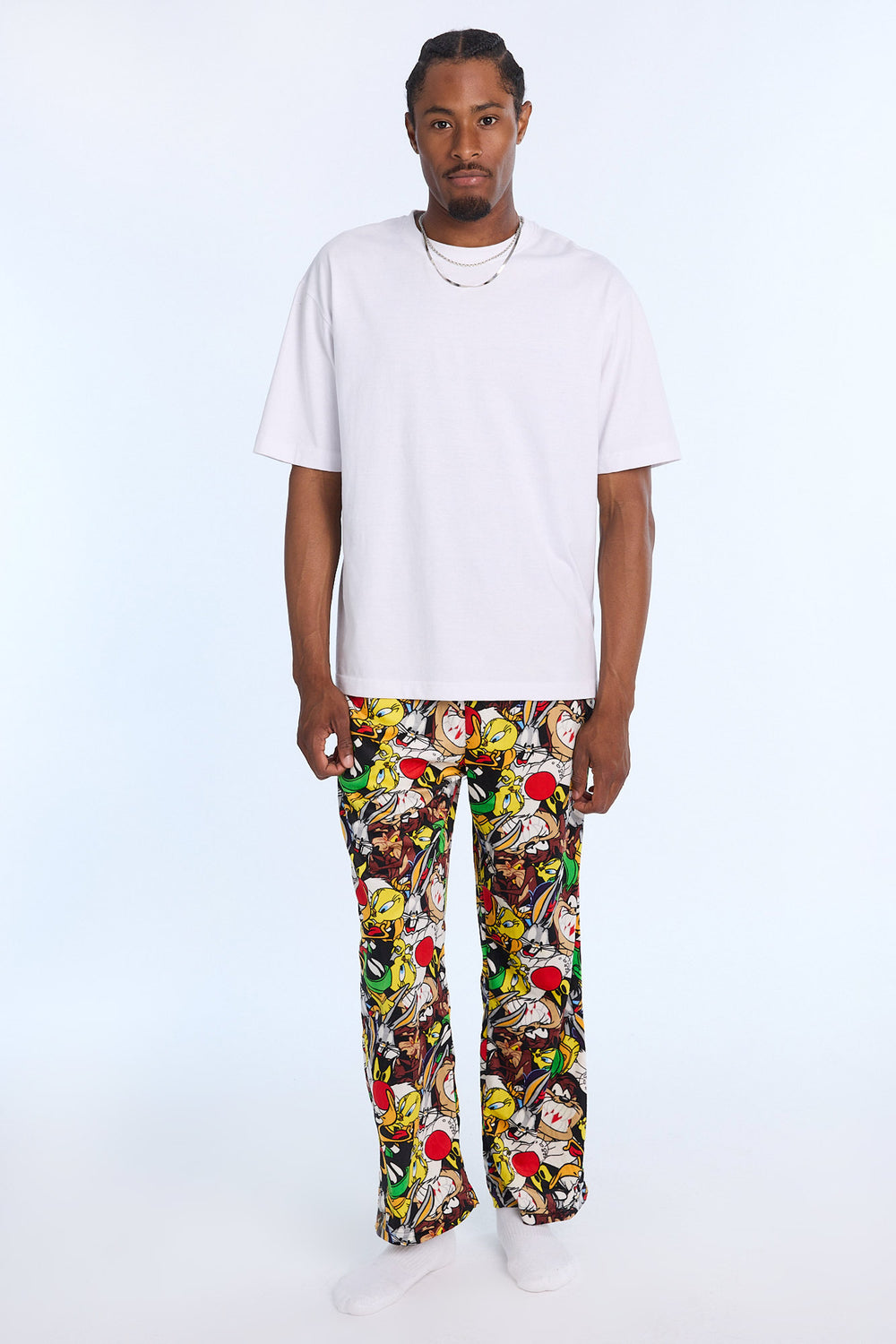 Pantalon de pyjama en polaire Looney Tunes homme Pantalon de pyjama en polaire Looney Tunes homme