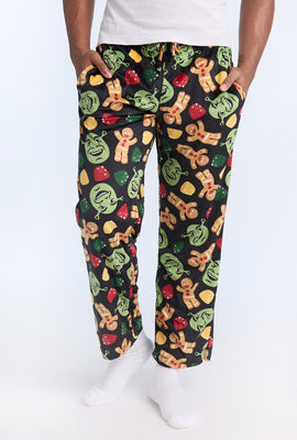 Mens Shrek & Gingerbread Man Plush Pajama Pant