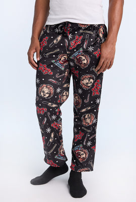 Mens Chucky Christmas Print Pajama Pant