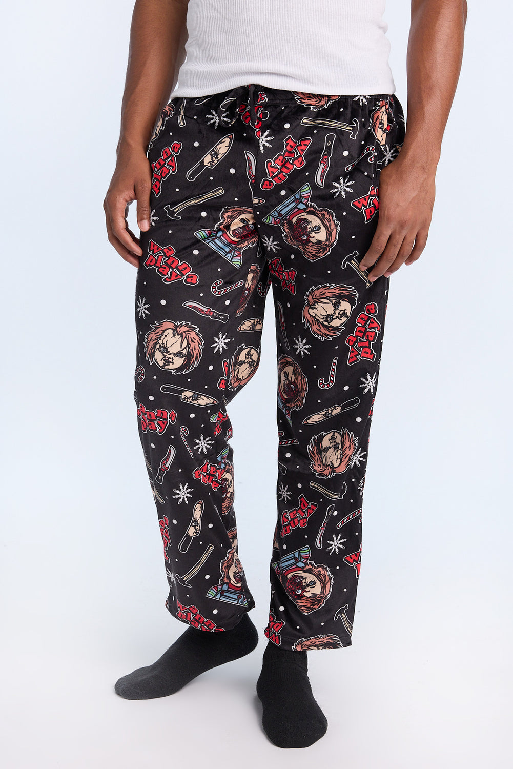 Mens Chucky Christmas Print Pajama Pant Mens Chucky Christmas Print Pajama Pant