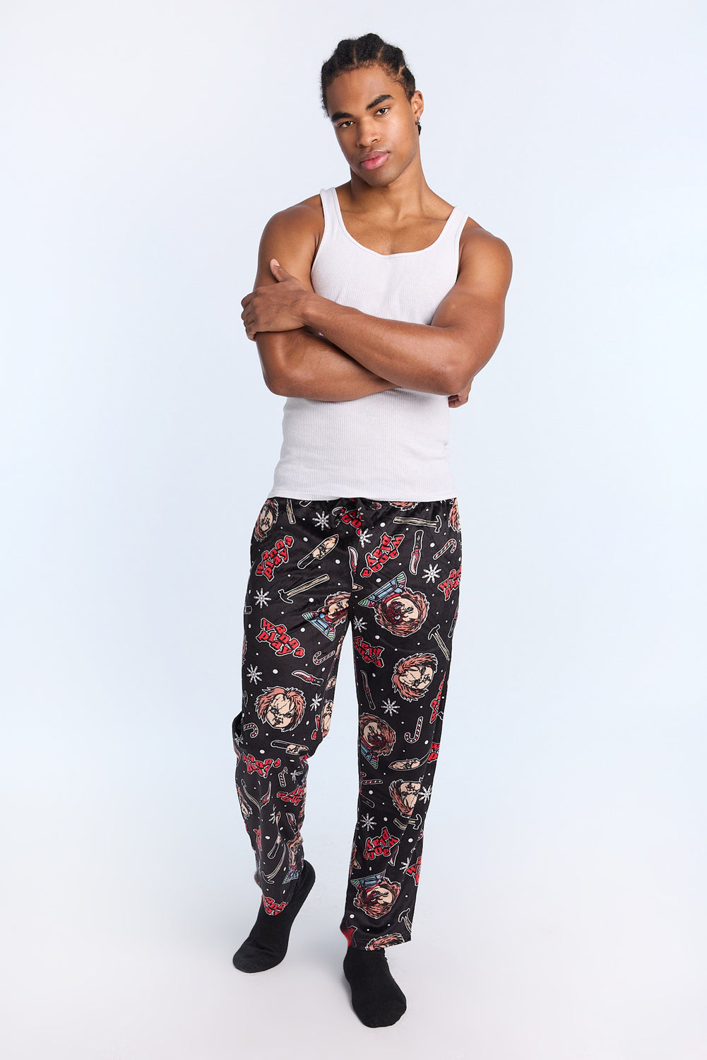 Mens Chucky Christmas Print Pajama Pant Mens Chucky Christmas Print Pajama Pant