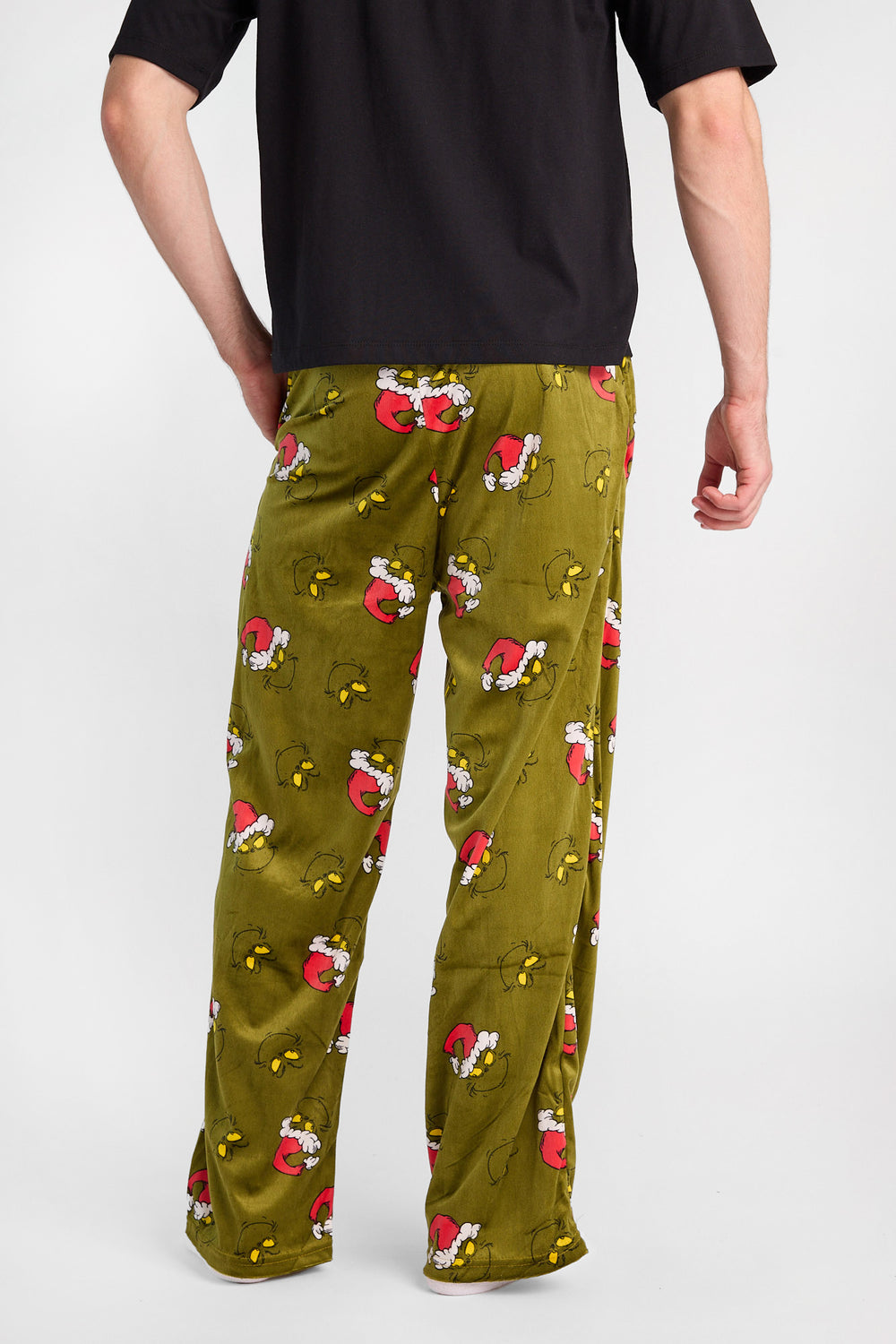 Pantalon de pyjama à imprimé de visages Le Grinch Pantalon de pyjama à imprimé de visages Le Grinch