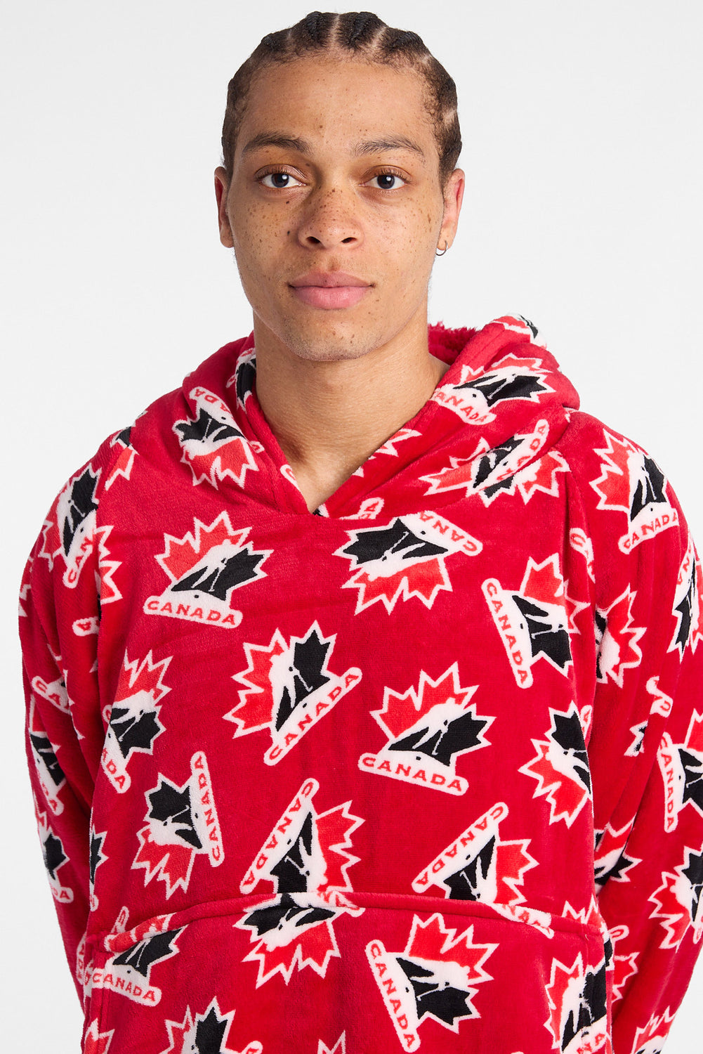 Team Canada Hockey Logo Blanket Hoodie Team Canada Hockey Logo Blanket Hoodie