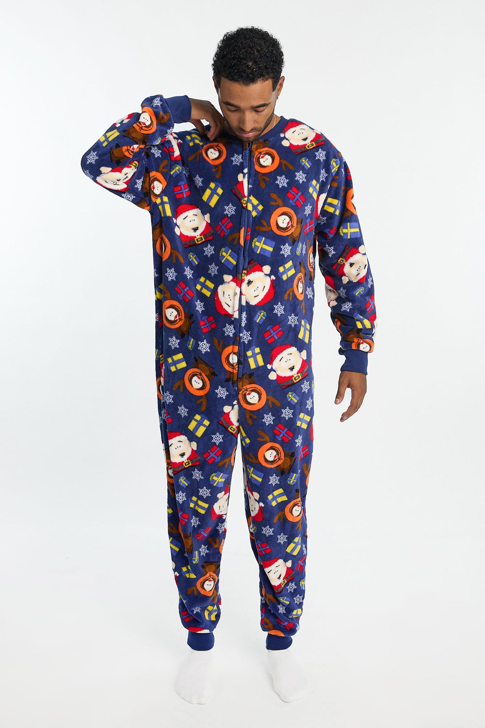 Combinaison pyjama en peluche imprimé South Park homme Combinaison pyjama en peluche imprimé South Park homme