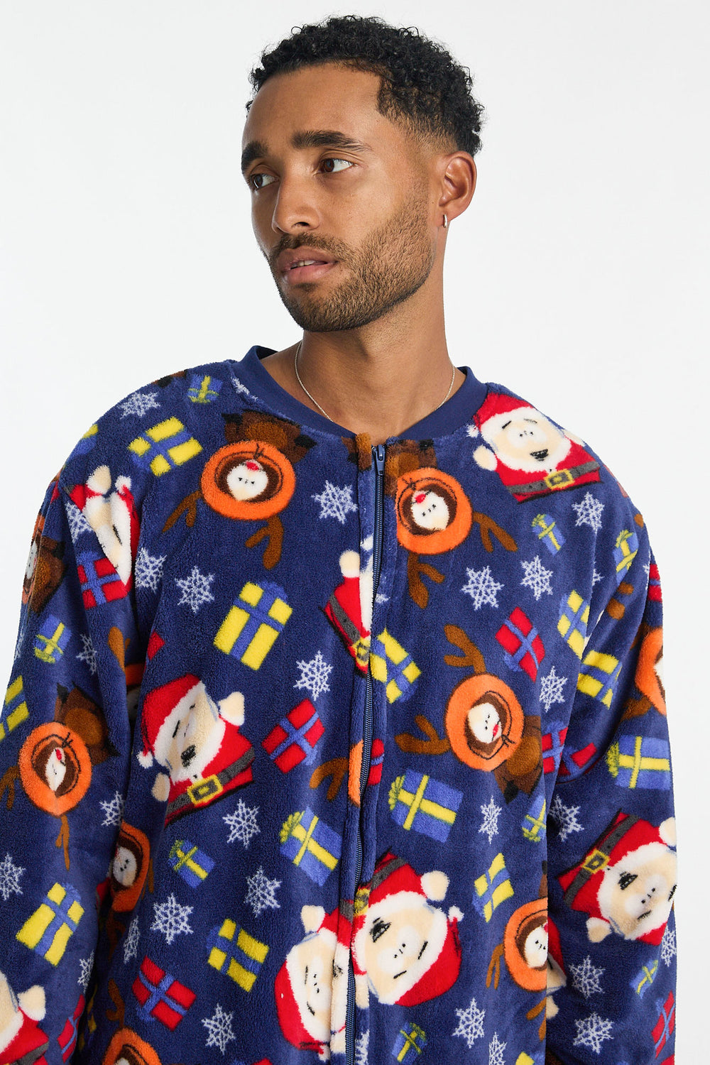 Mens South Park Holiday Plush Onesie Mens South Park Holiday Plush Onesie