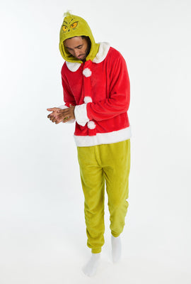 Combinaison pyjama en peluche imprimé The Grinch homme
