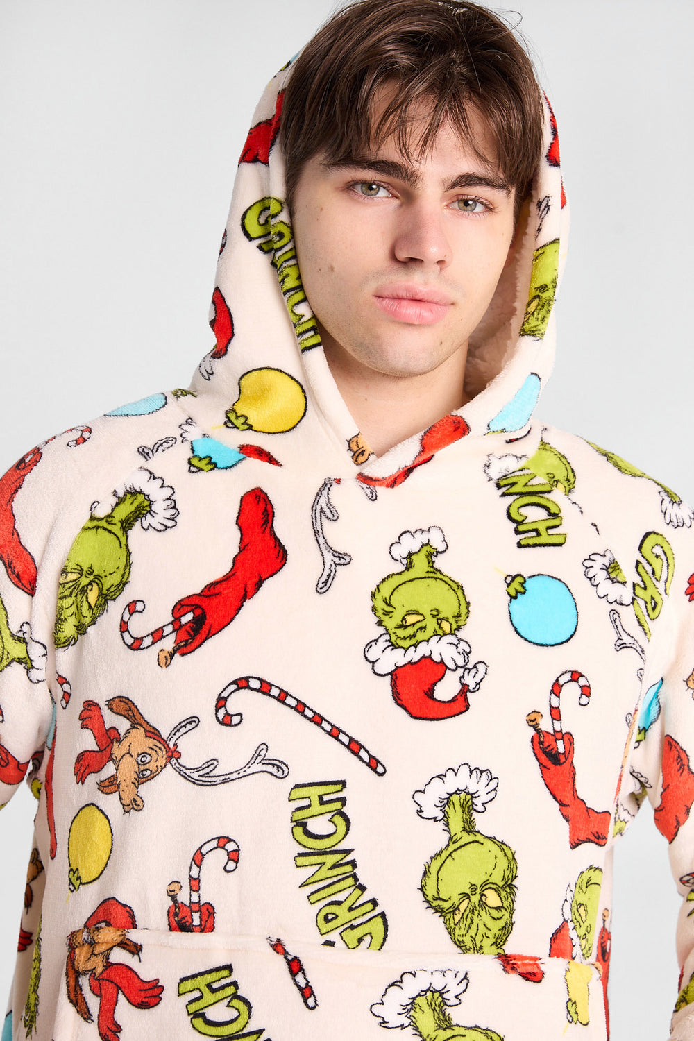 The Grinch Graphic Oversized Blanket Hoodie The Grinch Graphic Oversized Blanket Hoodie