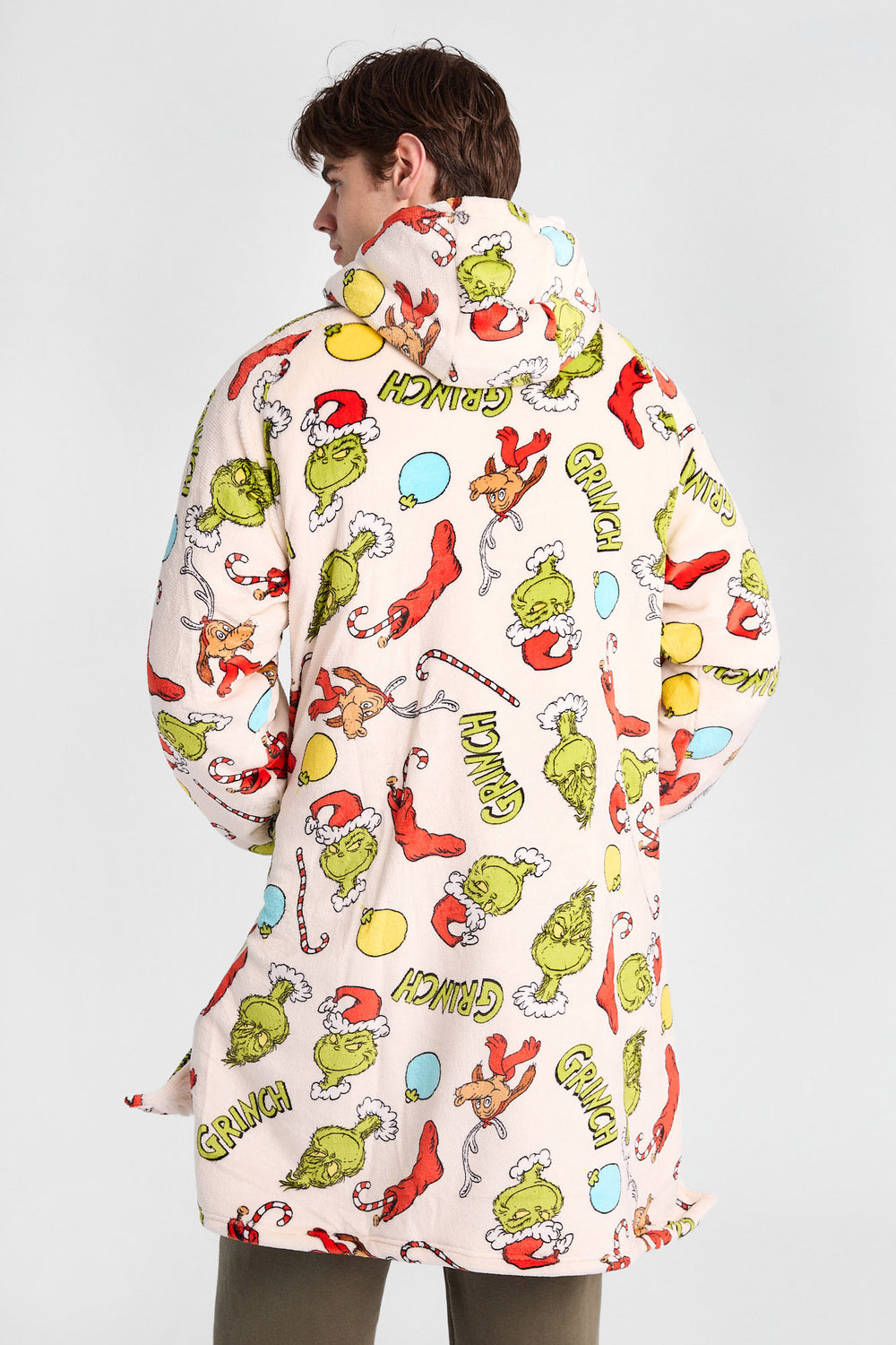 Haut à capuchon couverture imprimé Le Grinch Haut à capuchon couverture imprimé Le Grinch