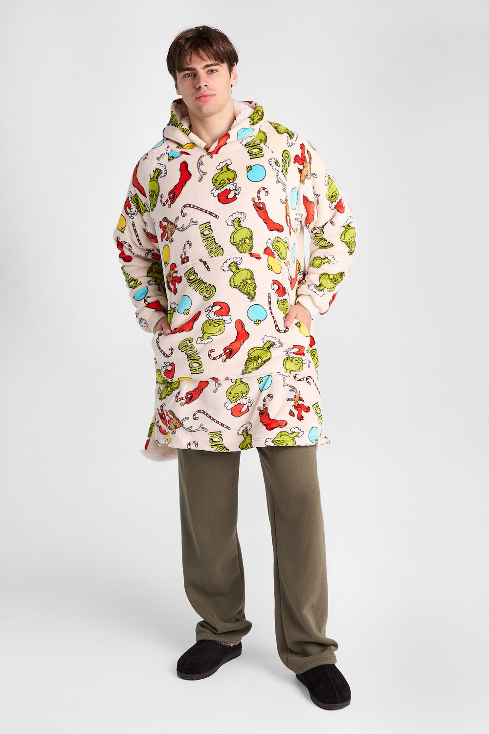 The Grinch Graphic Oversized Blanket Hoodie The Grinch Graphic Oversized Blanket Hoodie