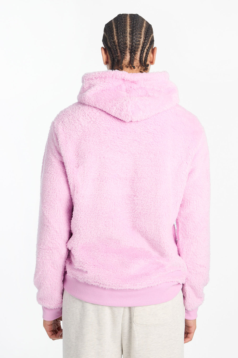 Haut à capuchon en sherpa pelucheux Hello Kitty homme Haut à capuchon en sherpa pelucheux Hello Kitty homme