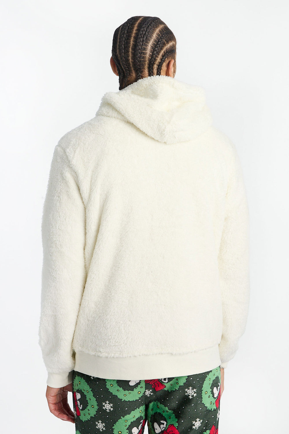 Haut à capuchon en sherpa Peanuts Snoopy homme Haut à capuchon en sherpa Peanuts Snoopy homme