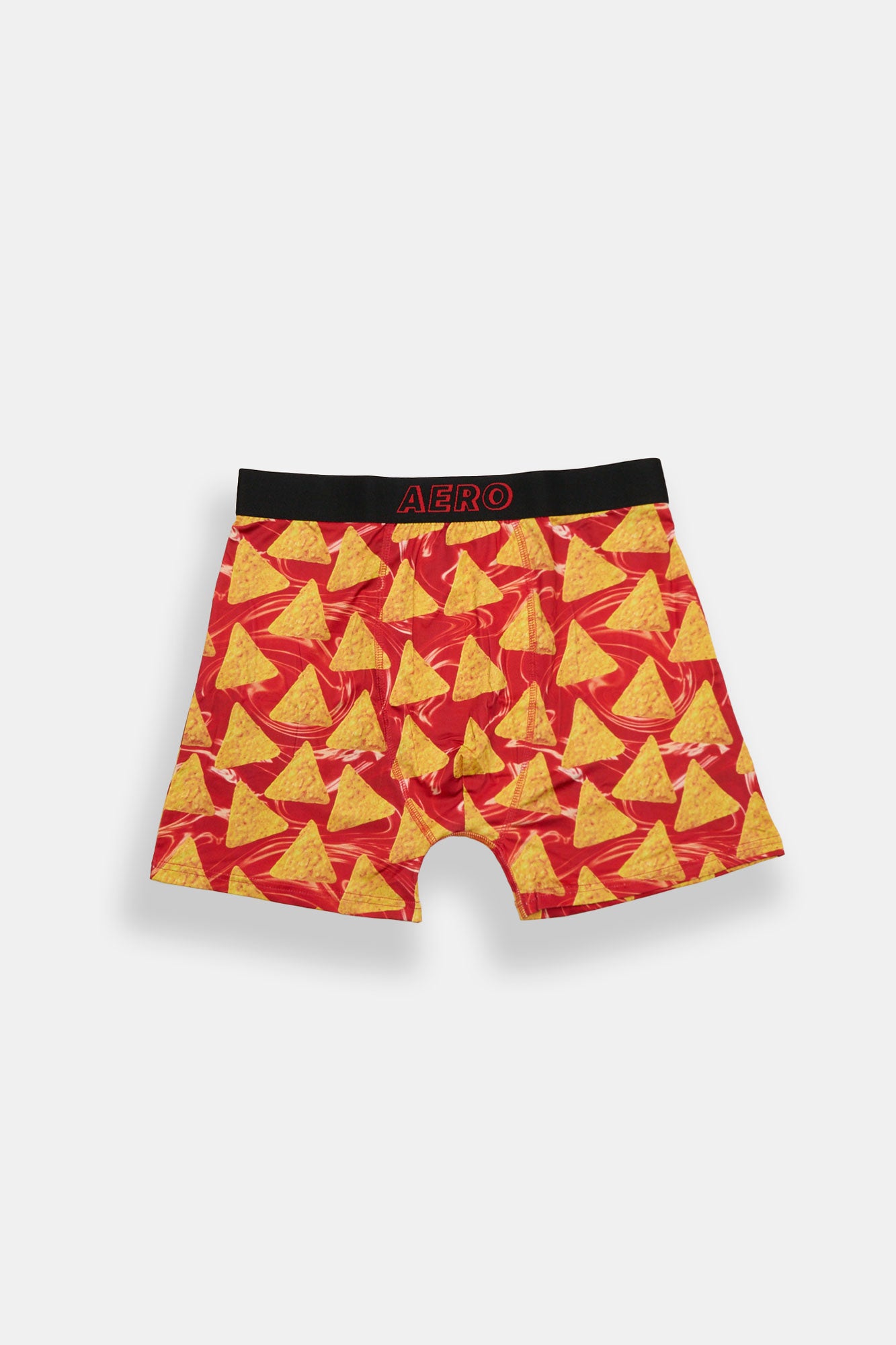 Nachos Cheese Printed Boxer Briefs - Orange /