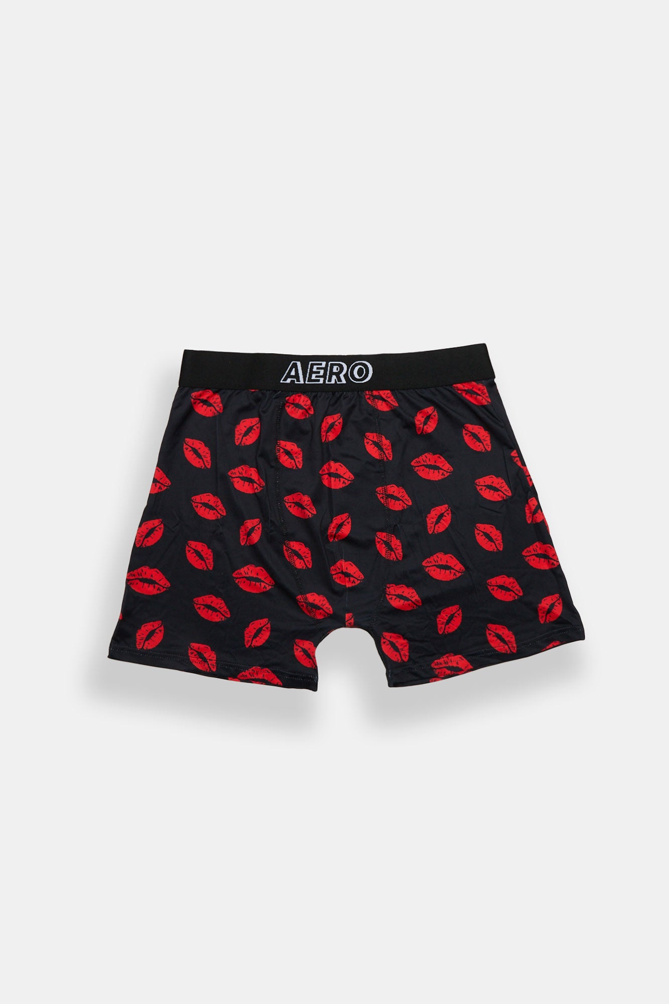 Lips Printed Boxer Briefs - Black /
