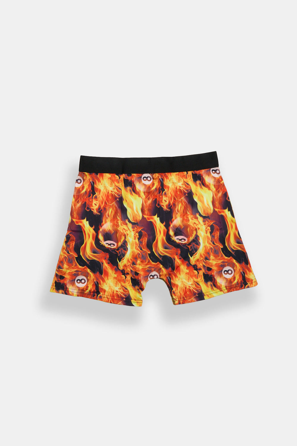Caleçon boxeur imprimé flammes et boule 8 Caleçon boxeur imprimé flammes et boule 8