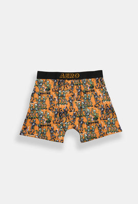 Skeletons Dancing Party Printed Boxer Briefs