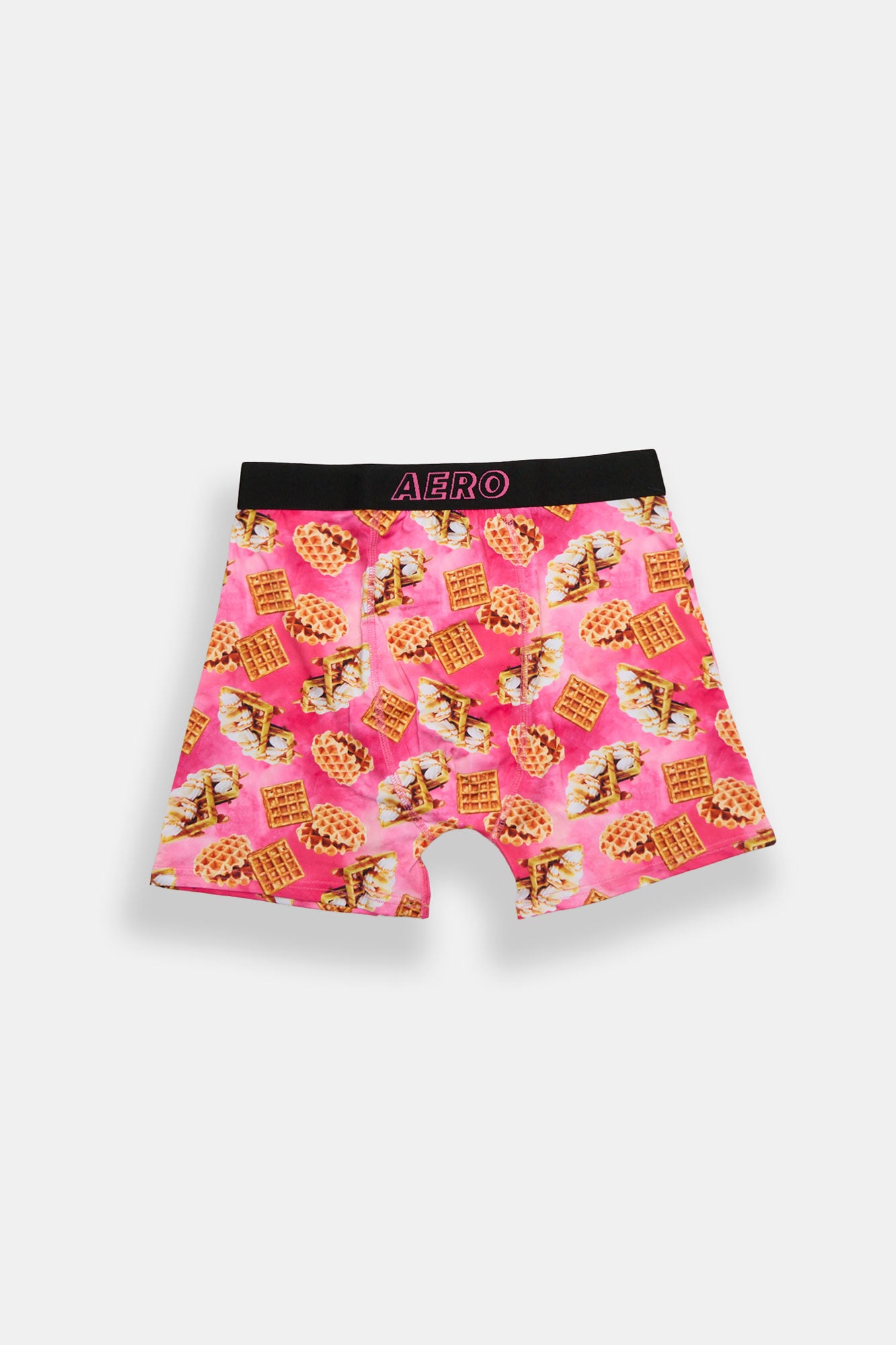 Waffles Tie Dye Printed Boxer Briefs - Pink /