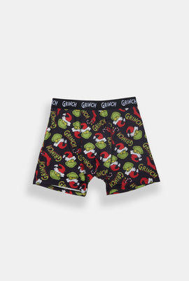 Mens The Grinch Santa Hat Boxer Brief
