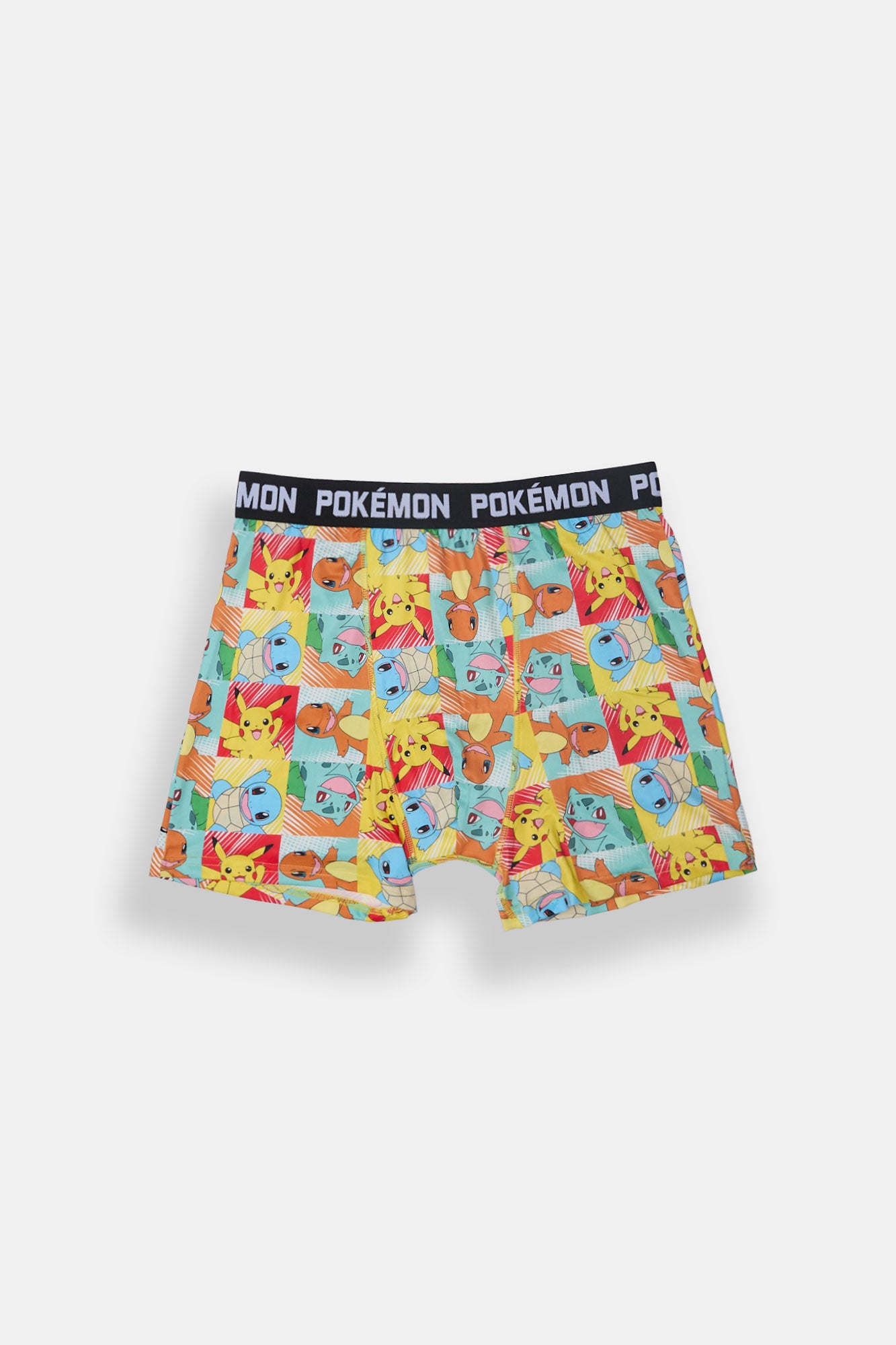 Men Pokémon Checkered Boxer Brief - Multi /