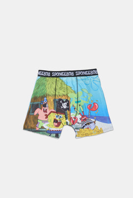 Mens SpongeBob Pirate Beach Boxer Brief