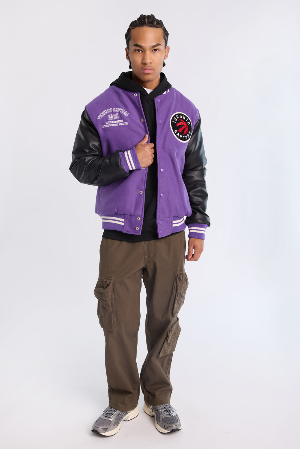 Veste bomber universitaire Toronto Raptors homme Veste bomber universitaire Toronto Raptors homme