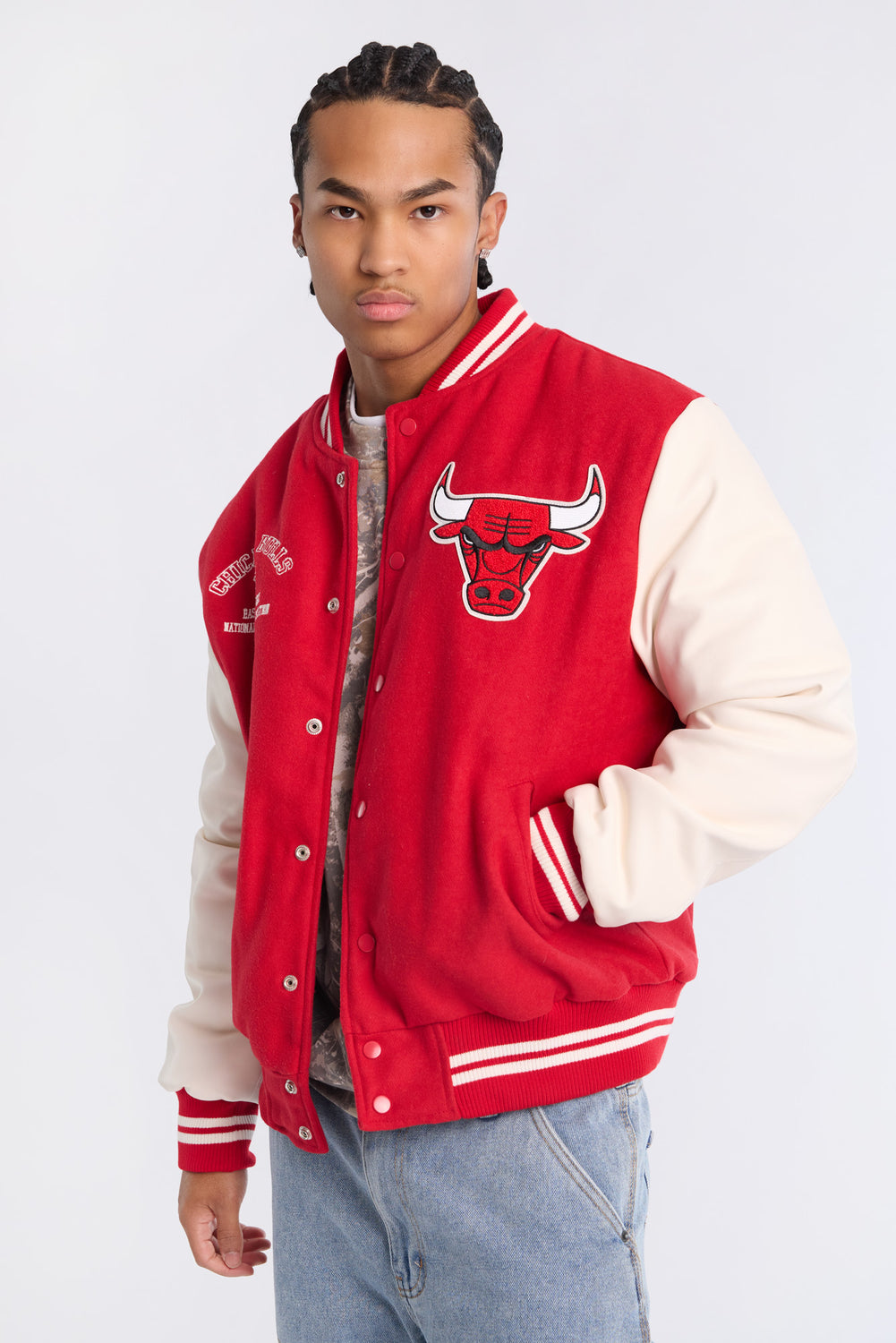 Mens Chicago Bulls Varsity Bomber Jacket Mens Chicago Bulls Varsity Bomber Jacket
