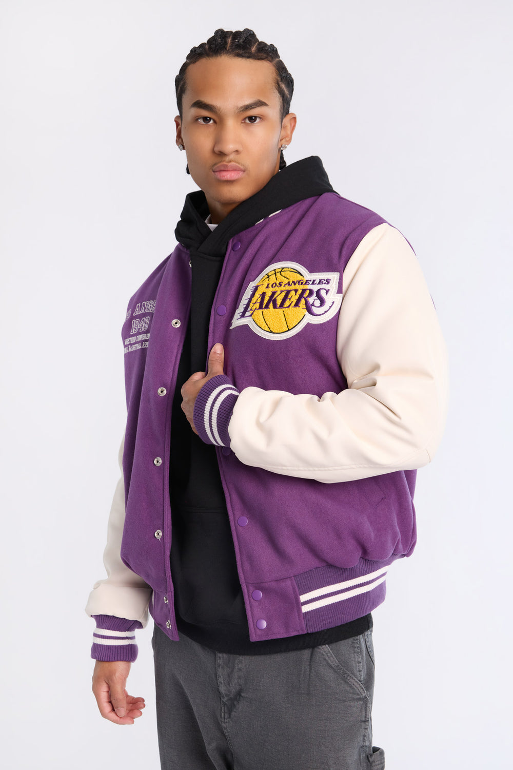 Mens LA Lakers Varsity Bomber Jacket Mens LA Lakers Varsity Bomber Jacket