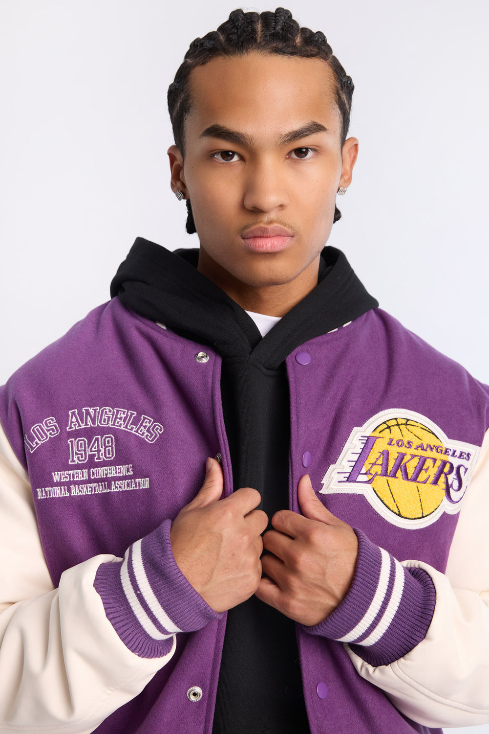 Mens LA Lakers Varsity Bomber Jacket Mens LA Lakers Varsity Bomber Jacket