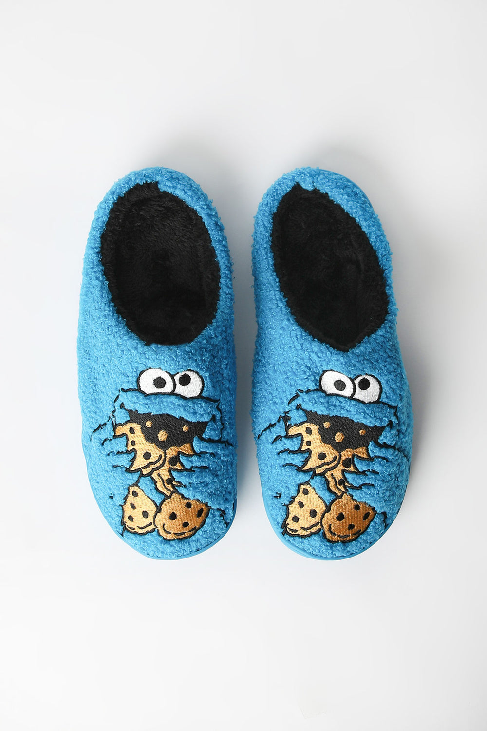 Pantoufles en peluche Cookie Monster homme Pantoufles en peluche Cookie Monster homme