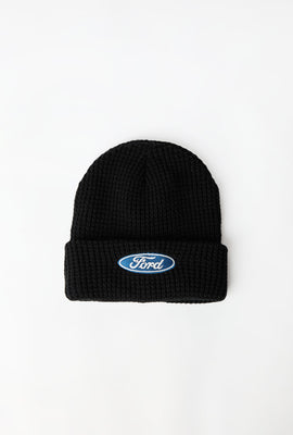 Tuque en tricot gaufré logo Ford