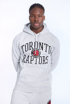 Mens Toronto Raptors Grey Melange Hoodie