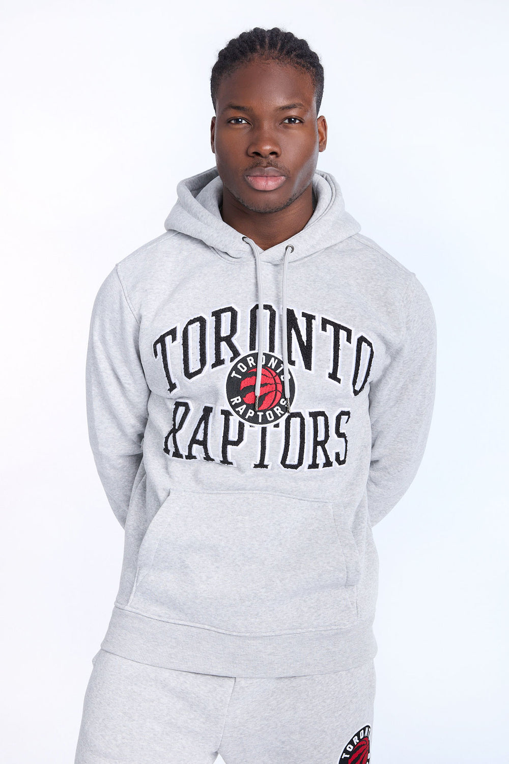 Mens Toronto Raptors Grey Melange Hoodie Mens Toronto Raptors Grey Melange Hoodie