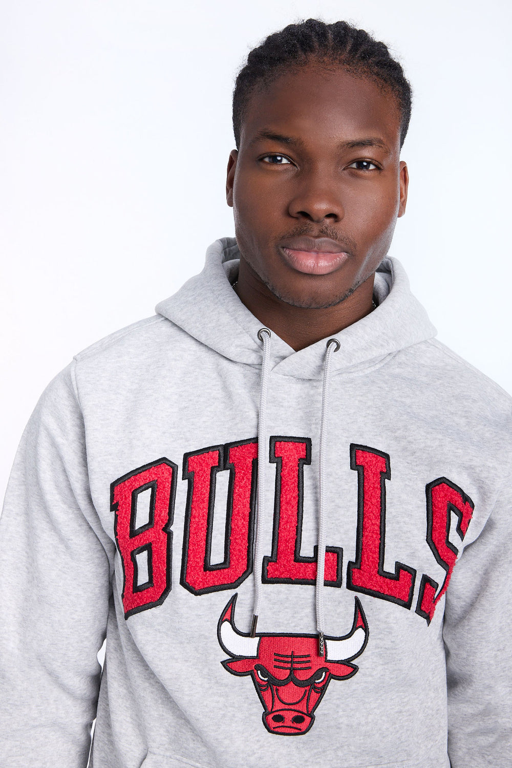 Mens Chicago Bulls Grey Melange Hoodie Mens Chicago Bulls Grey Melange Hoodie