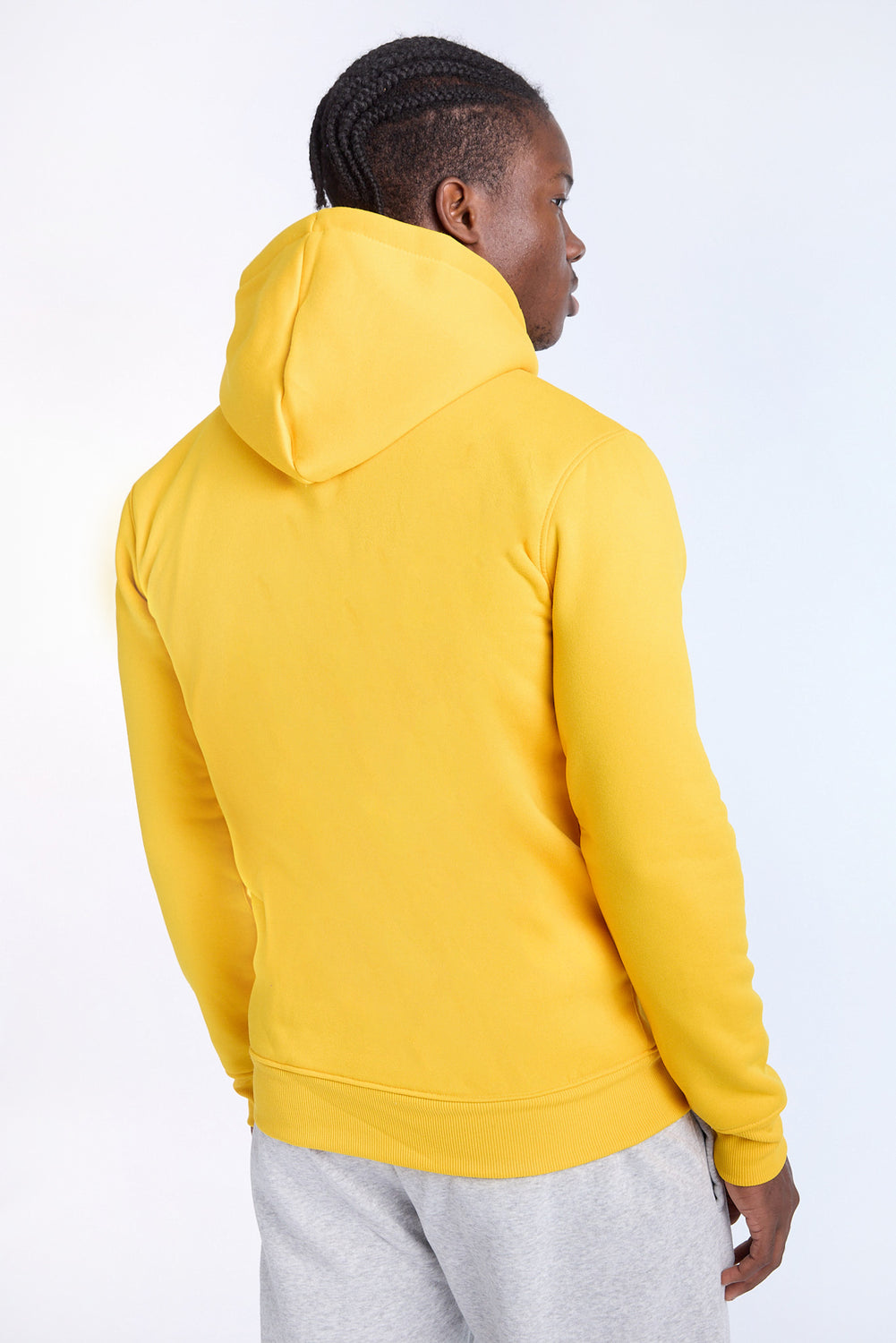 Mens LA Lakers Chenille Logo Yellow Hoodie Mens LA Lakers Chenille Logo Yellow Hoodie