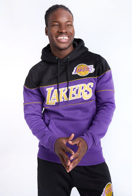 Mens LA Lakers Colour Block Hoodie
