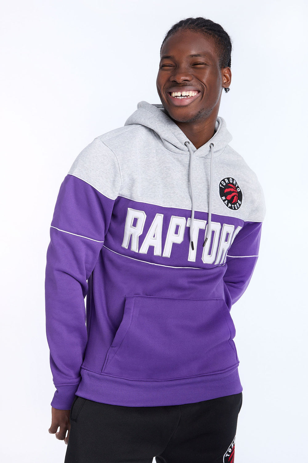 Haut à capuchon bicolore Toronto Raptors homme Haut à capuchon bicolore Toronto Raptors homme