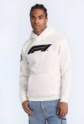 Haut à capuchon blanc Formula 1 homme