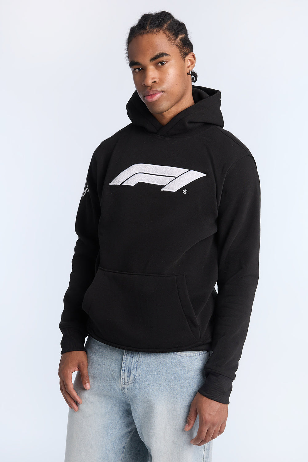 Haut à capuchon noir Formula 1 homme Haut à capuchon noir Formula 1 homme