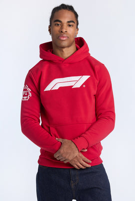 Haut à capuchon rouge Formula 1 homme