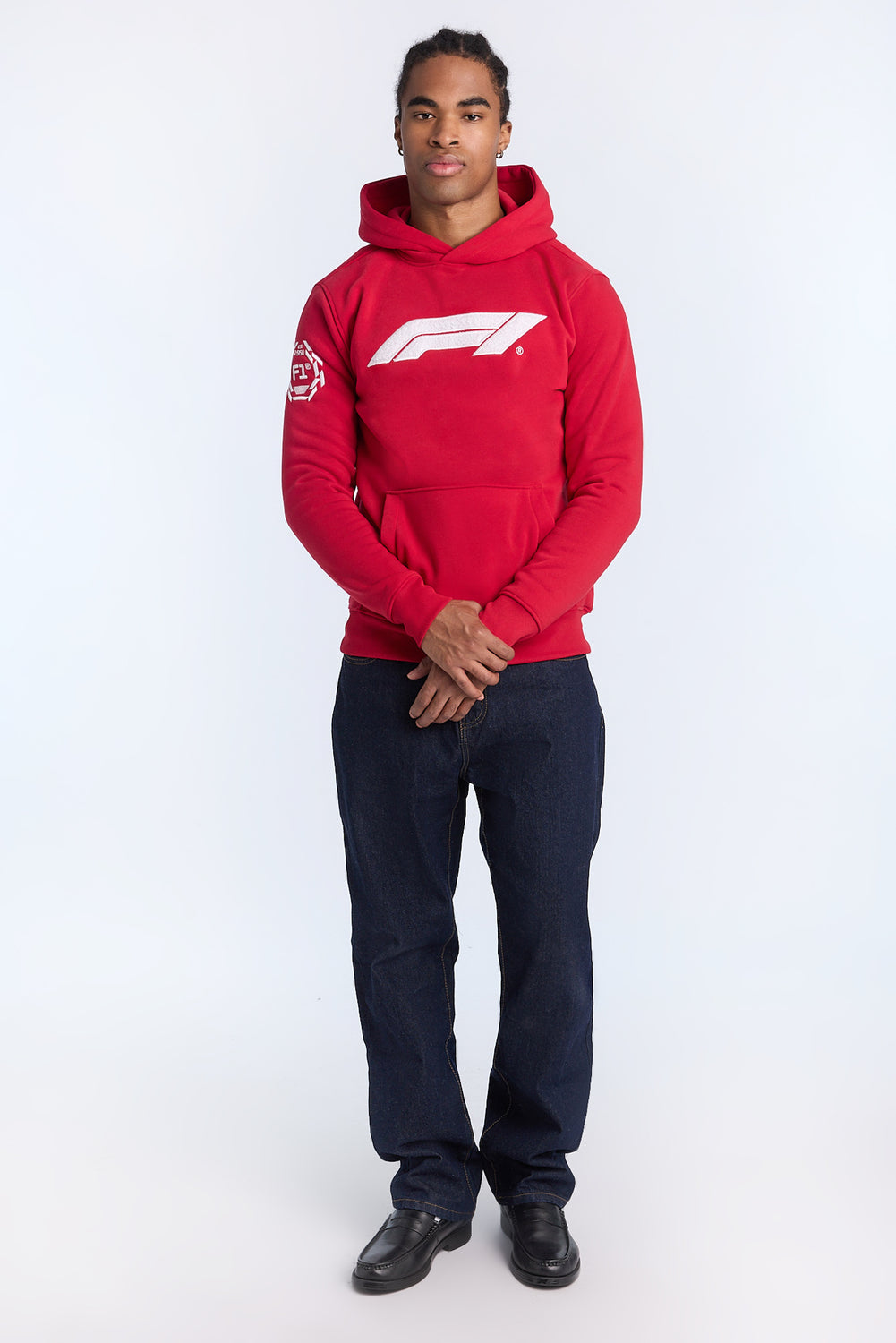 Haut à capuchon rouge Formula 1 homme Haut à capuchon rouge Formula 1 homme