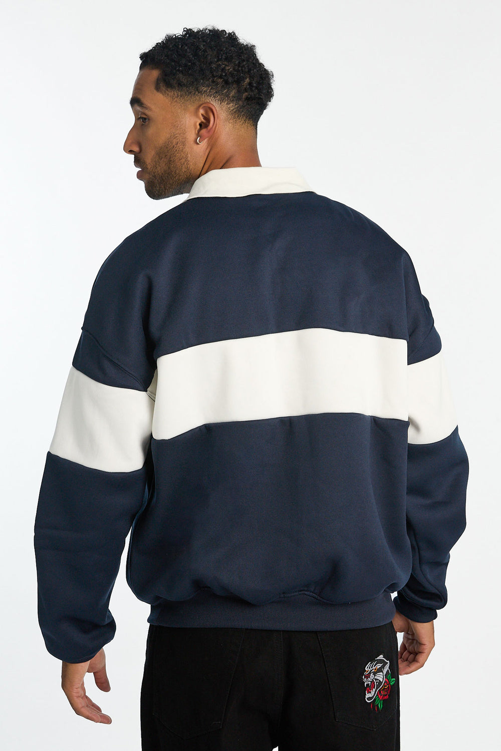 Sweatshirt à col polo bicolore Chelsea FC homme Sweatshirt à col polo bicolore Chelsea FC homme